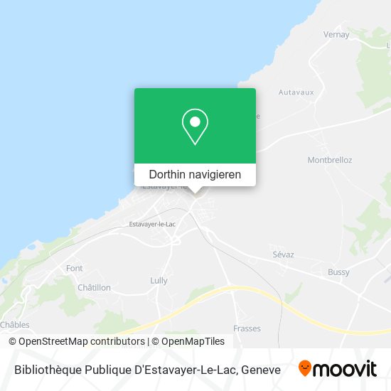 Bibliothèque Publique D'Estavayer-Le-Lac Karte
