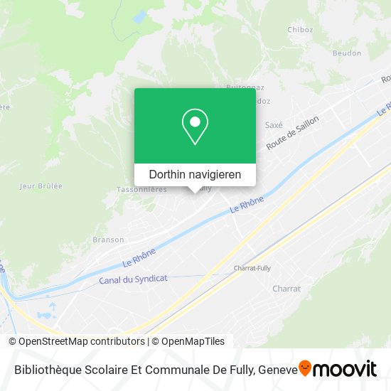 Bibliothèque Scolaire Et Communale De Fully Karte