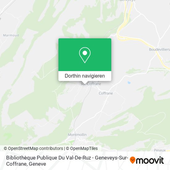 Bibliothèque Publique Du Val-De-Ruz - Geneveys-Sur-Coffrane Karte