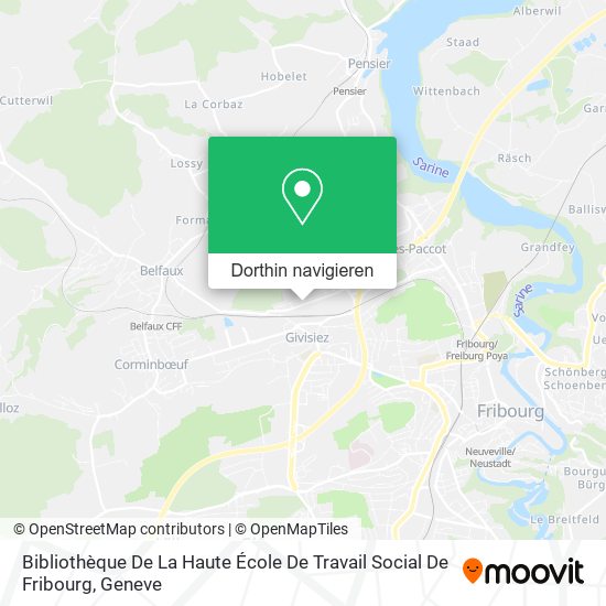 Bibliothèque De La Haute École De Travail Social De Fribourg Karte