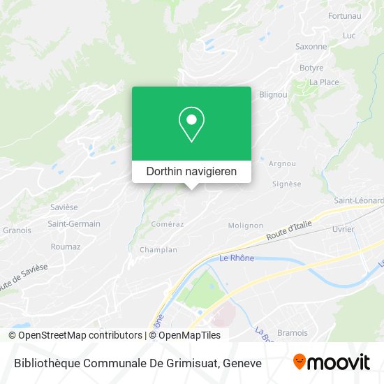 Bibliothèque Communale De Grimisuat Karte