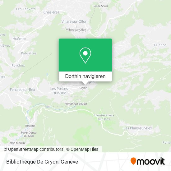Bibliothèque De Gryon Karte