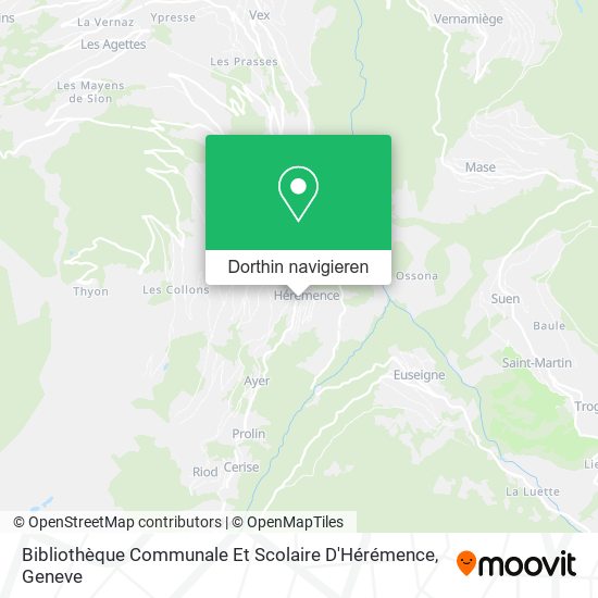 Bibliothèque Communale Et Scolaire D'Hérémence Karte