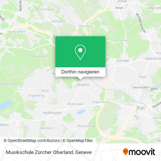 Musikschule Zürcher Oberland Karte