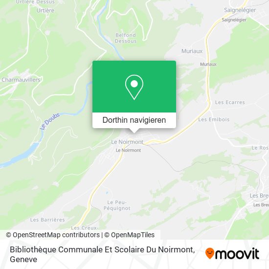 Bibliothèque Communale Et Scolaire Du Noirmont Karte
