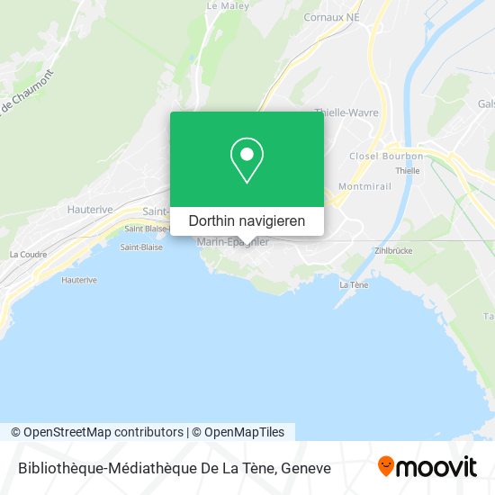 Bibliothèque-Médiathèque De La Tène Karte
