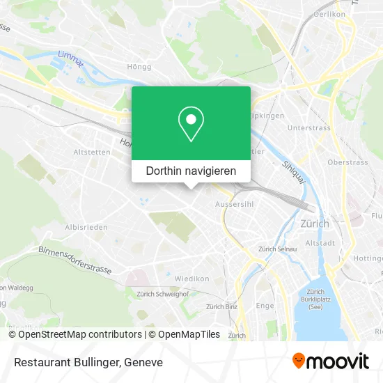 Restaurant Bullinger Karte