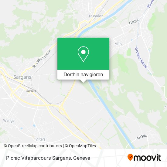 Picnic Vitaparcours Sargans Karte