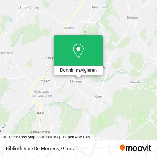 Bibliothèque De Morrens Karte