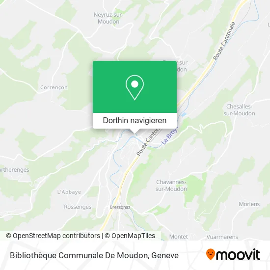 Bibliothèque Communale De Moudon Karte