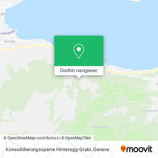 Konsolidierungssperre Hinteregg-Grabi Karte