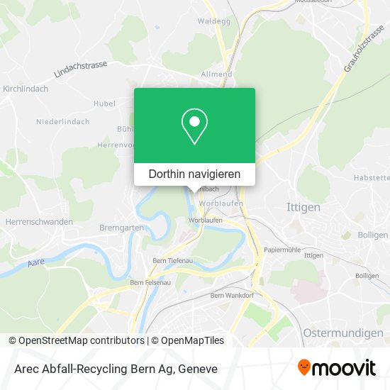 Arec Abfall-Recycling Bern Ag Karte