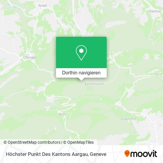 Höchster Punkt Des Kantons Aargau Karte
