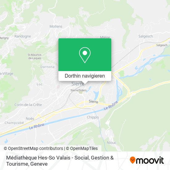 Médiathèque Hes-So Valais - Social, Gestion & Tourisme Karte
