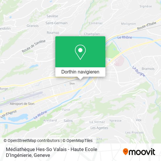 Médiathèque Hes-So Valais - Haute Ecole D'Ingénierie Karte