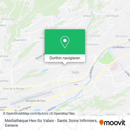 Médiathèque Hes-So Valais - Santé, Soins Infirmiers Karte