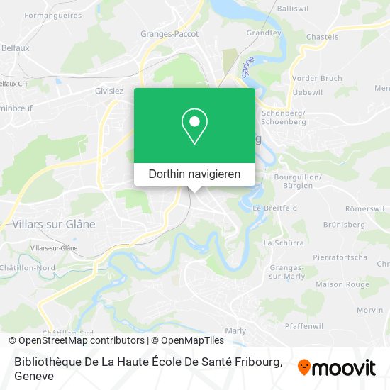 Bibliothèque De La Haute École De Santé Fribourg Karte