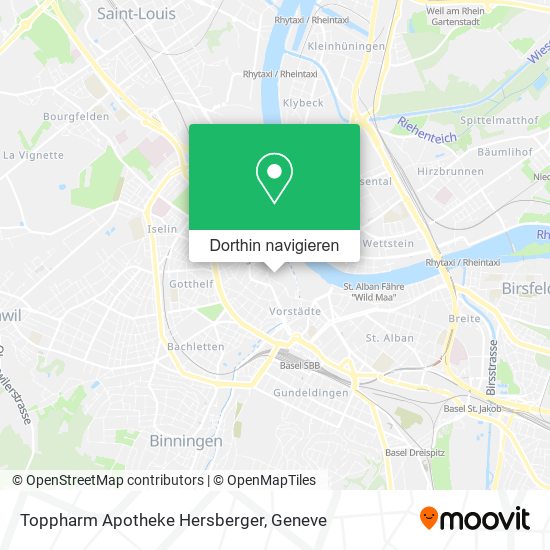 Toppharm Apotheke Hersberger Karte