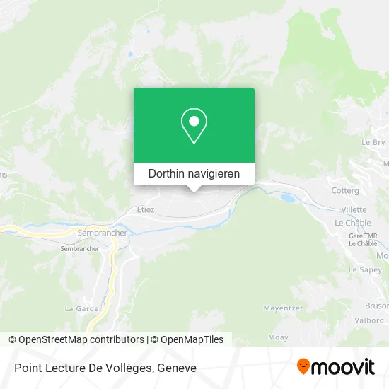 Point Lecture De Vollèges Karte