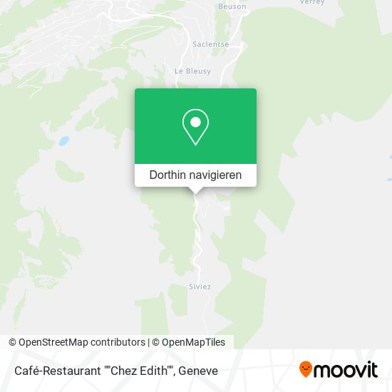 Café-Restaurant ""Chez Edith"" Karte