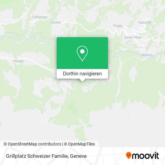 Grillplatz Schweizer Familie Karte