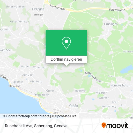 Ruhebänkli Vvs, Scherlang Karte