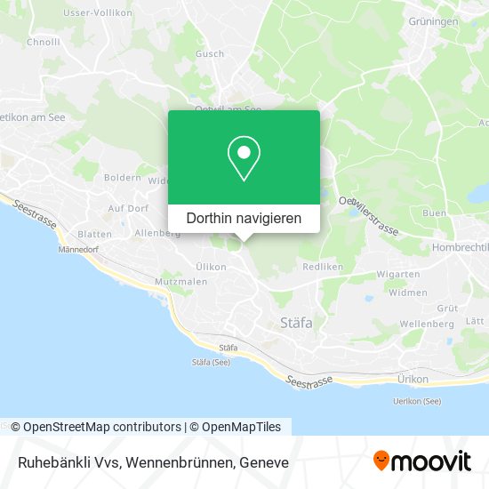 Ruhebänkli Vvs, Wennenbrünnen Karte