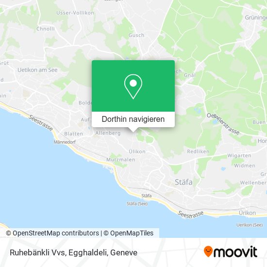Ruhebänkli Vvs, Egghaldeli Karte