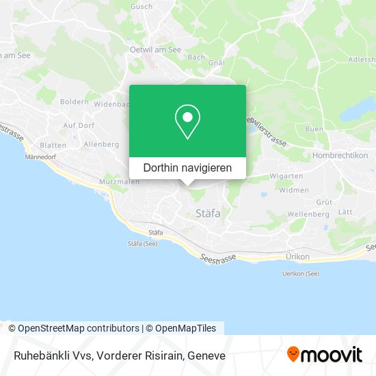 Ruhebänkli Vvs, Vorderer Risirain Karte
