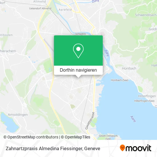 Zahnartzpraxis Almedina Fiessinger Karte