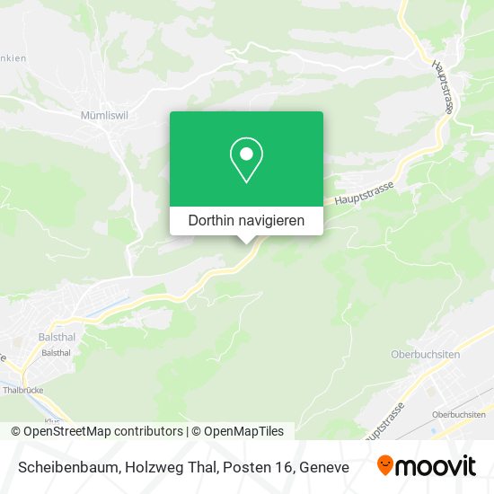 Scheibenbaum, Holzweg Thal, Posten 16 Karte
