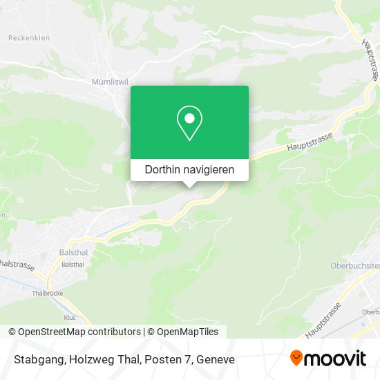 Stabgang, Holzweg Thal, Posten 7 Karte
