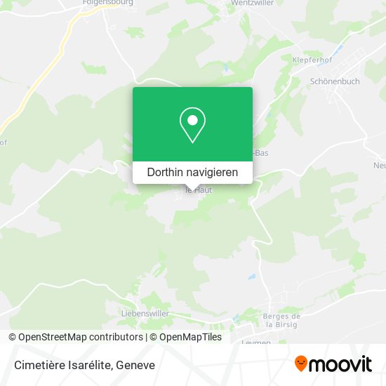 Cimetière Isarélite Karte