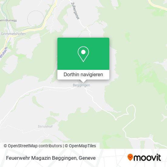 Feuerwehr Magazin Beggingen Karte