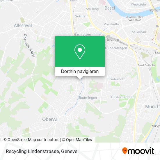 Recycling Lindenstrasse Karte