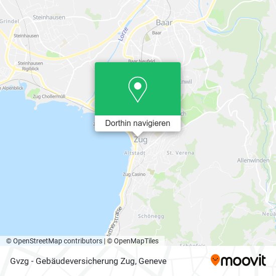 Gvzg - Gebäudeversicherung Zug Karte