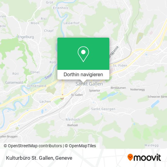 Kulturbüro St. Gallen Karte
