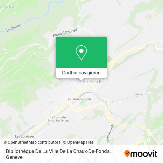 Bibliothèque De La Ville De La Chaux-De-Fonds Karte