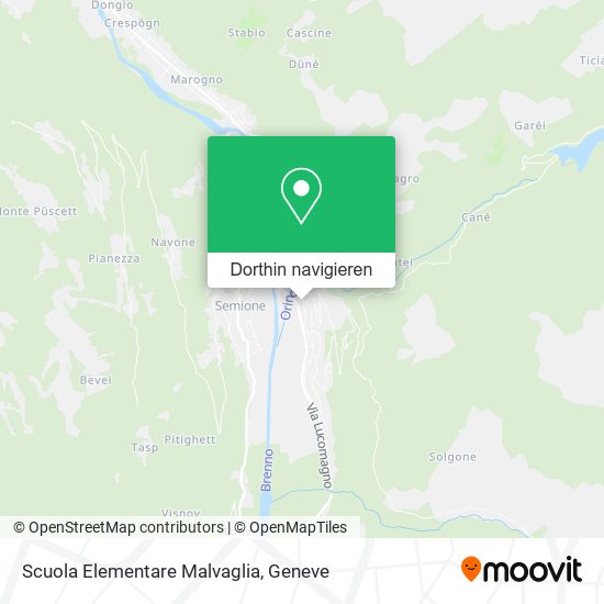 Scuola Elementare Malvaglia Karte