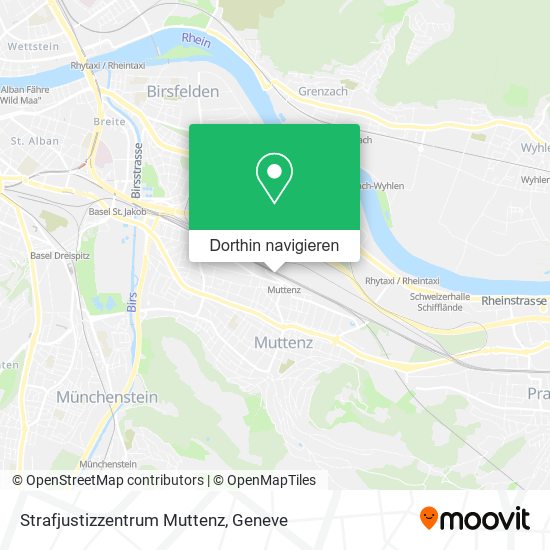 Strafjustizzentrum Muttenz Karte