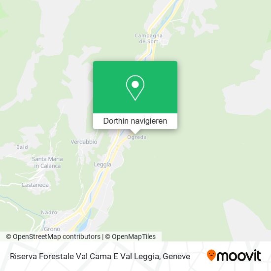 Riserva Forestale Val Cama E Val Leggia Karte