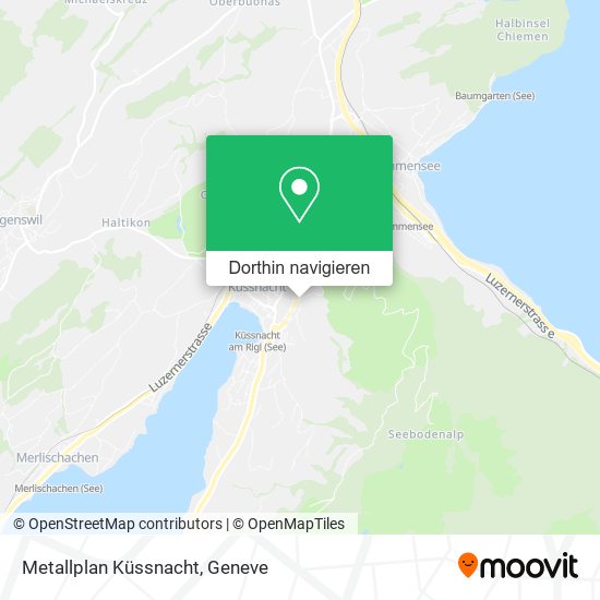 Metallplan Küssnacht Karte