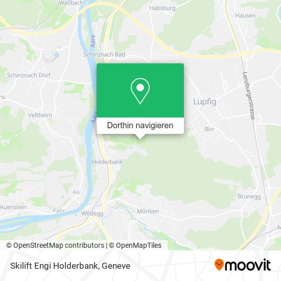 Skilift Engi Holderbank Karte