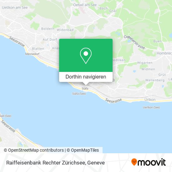 Raiffeisenbank Rechter Zürichsee Karte