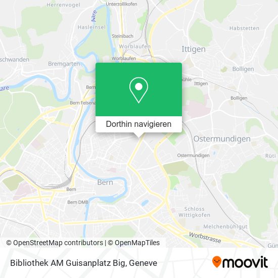 Bibliothek AM Guisanplatz Big Karte