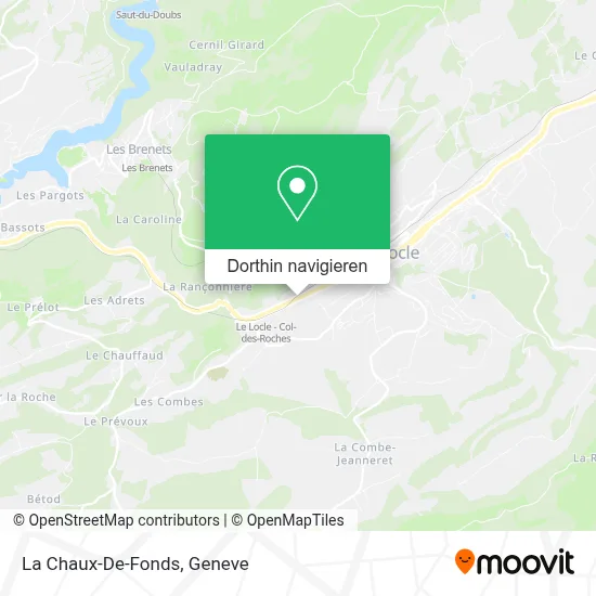 La Chaux-De-Fonds Karte