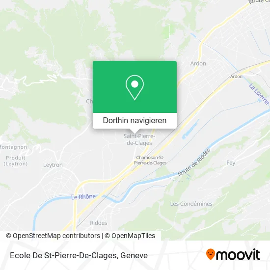 Ecole De St-Pierre-De-Clages Karte