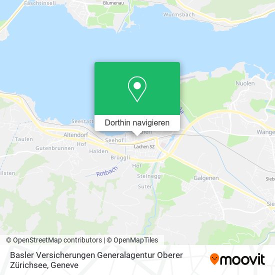 Basler Versicherungen Generalagentur Oberer Zürichsee Karte