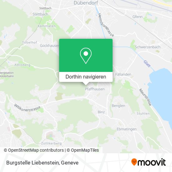 Burgstelle Liebenstein Karte