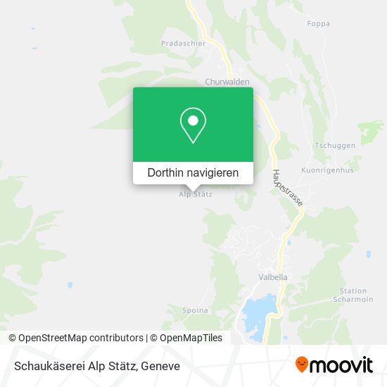 Schaukäserei Alp Stätz Karte